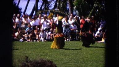 1966: Ceremony Punchbowl Lake Wilson Kapiolani Park. People Gather To Watch An
