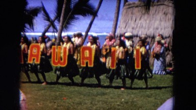 1966: Ceremony Punchbowl Lake Wilson Kapiolani Park. People Gather To Watch An