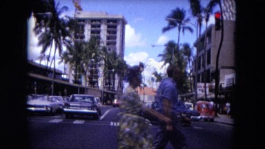 1966: Ceremony Punchbowl Lake Wilson Kapiolani Park. People Gather To Watch An