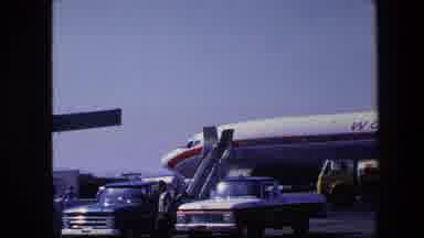 Amsterdam Netherlands (1967): Viewing Of A World Airways Plane At The Airport In