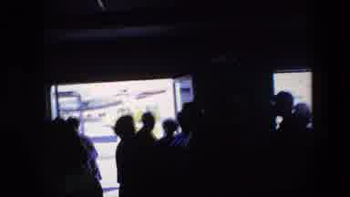 Amsterdam Netherlands (1967): Airport Lobby With People Waiting In Line