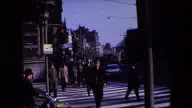 Amsterdam Netherlands (1967): Old City Crosswalk And Traffic