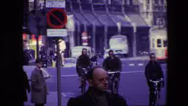 Amsterdam Netherlands (1967): Old Footage Of Peoples Riding Their Bicycles In A