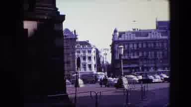 Amsterdam Netherlands (1967): In A Hurry Walking Through Town Square.