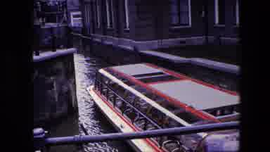 Amsterdam Netherlands (1967): A Red And White Fairy On The River Going Through The