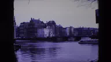 Amsterdam Netherlands (1967): Video Of River In A City With Purple Hue
