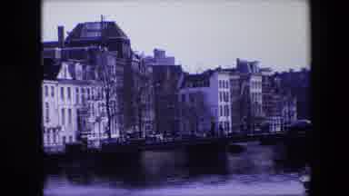 Amsterdam Netherlands (1967): Bridge Over A River In A European City