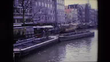 Amsterdam Netherlands (1967): Tourist Boats Waiting In The Water