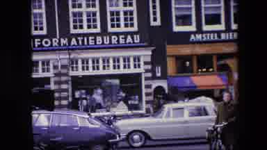 Amsterdam Netherlands (1967): Horse Carriage Among Cars In Netherlands
