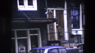 Amsterdam Netherlands (1967): Five Flies Sign Found On Building Entry On Busy City