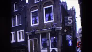 Amsterdam Netherlands (1967): Signs On A Townhouse, Brownstone Building, 5 Flies,