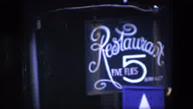 Amsterdam Netherlands-1967: The Sign For 5 Flies Restaurant