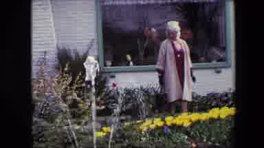 Amsterdam Netherlands-1967: Lady Walking Down The Path