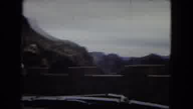 Arizona (1967): Car Traveling On A Highway Along The Hoover Dam And Surrounding