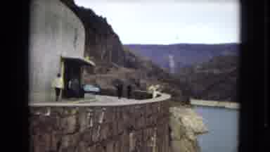 Arizona (1967): People Walking Alongside A Dam