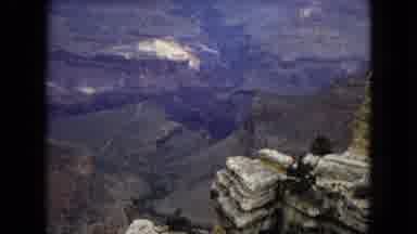 Arizona (1967): A Massive Canyon Stretches Off To A Distant Cloud Filled Horizon
