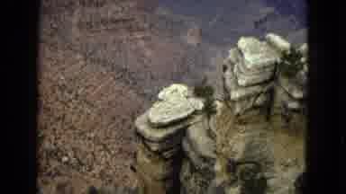 Arizona (1967): Grand Canyon Ravine Rocks With Green Trees