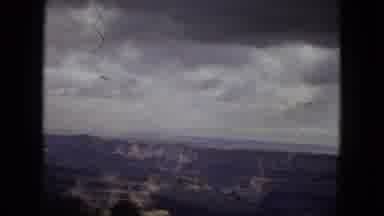 Arizona-1967: Panoramic Grand Canyon Views Under Overcast Skies