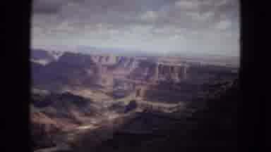 Arizona (1967): Dark Canyon Rolling Into Splendid Vistas As Clouds Gather Above