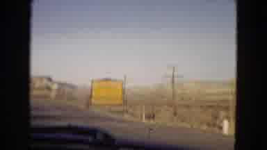Arizona (1967): Welcome To New Mexico Sign Seen By Car On The I-40