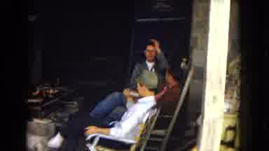 Arizona-1967: Three Men Laughing and Chatting at Barbecue