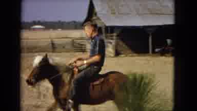 Arizona (1967): Man Riding A Pony On A Farm