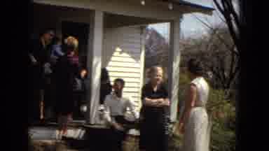 Arizona (1967): A Lot Of People Chatting And Giggling In Some Outdoor Location