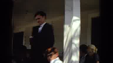 Arizona (1967): Large Group Of People Sitting On Porch And In Rocking Chairs On