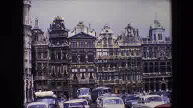 Brussels Belgium (1967): Architecturally Stunning Set Of Buildings With Parked