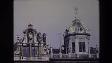 Brussels Belgium (1967): The Top Of An Ornate Building.