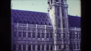 Brussels Belgium (1967): Large Important Building Front With Tower In Center And