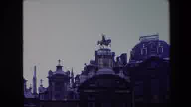 Brussels Belgium (1967): There Is A Statue Of A Man Riding A Horse On The Top Of A