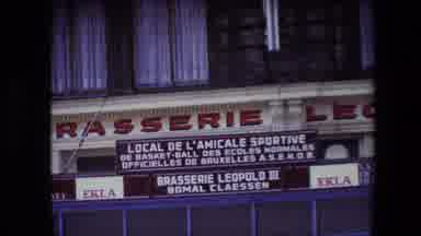 Calais France (1967): Exterior Shot Of Brasserie Leopold Iii Restaurant In Belgium
