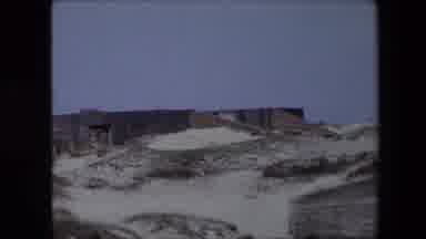 Calais France (1967): Man Made Cave And Building In Rockface