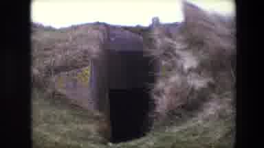 Calais France (1967): Grass Mine Cave Shelter Wind Flowing Spooky