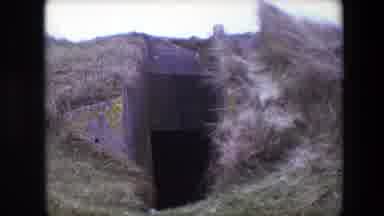 Calais France (1967): The Entrance To A Man-Made Tunnel Occupies A Slope Covered
