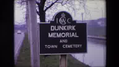 Calais France (1967): Dunkirk Memorial And Town Cemetery Sign
