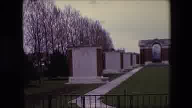 Calais France (1967): Gravestones Visible By Pathways At A Memorial Site Next To
