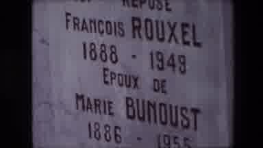 Calais France (1967): Flash Of A Cemetery, Then A Specific Headstone With Two