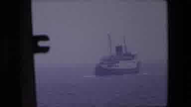Calais France (1967): A Frontal View And A Side View Of A Large Ship Moving