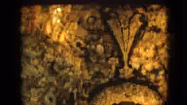 IOWA USA-1967: A Statue Of The Virgin Mary And Baby Jesus In A Cavern-Like