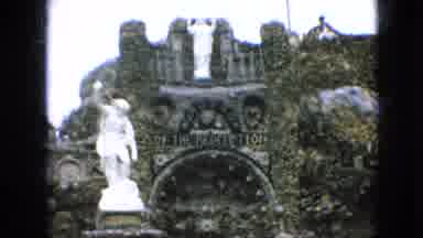 Iowa USA (1967): Statues At Castle During Vacation