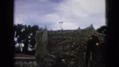 Iowa USA (1967): Crowd Wandering Through Old Stone Church