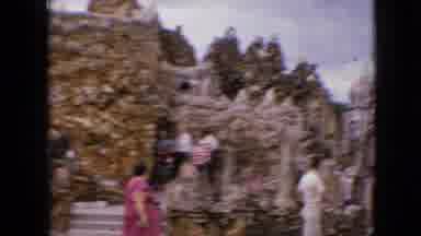 Iowa USA (1967): Asian Holy Temple On A Sunny Day