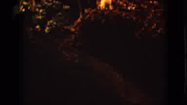 Iowa USA (1967): A Green And Gold Wreath Swinging In The Wind On A Cold Night