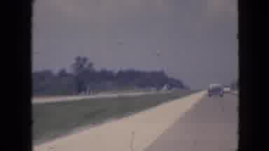Iowa USA (1967): Vintage Footage Of Driving On Highway And Parking Lot