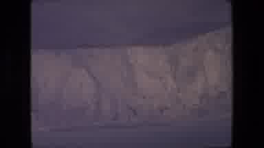 London England (1967): Ice Cliffs Against The Shore And A Large Ship