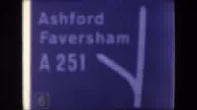 London England (1967): Sign Showing Traffic Directions In London