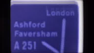 London England (1967): Brief Clip Of Possible A 251 Off Ramp To Ashford Faversham