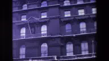 London England (1967): Shaky Building Zooming In